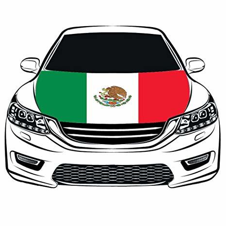 Mexico Car Hood Flag(FITS MOST CARS)<br/>Quantity Available:5 pcs 